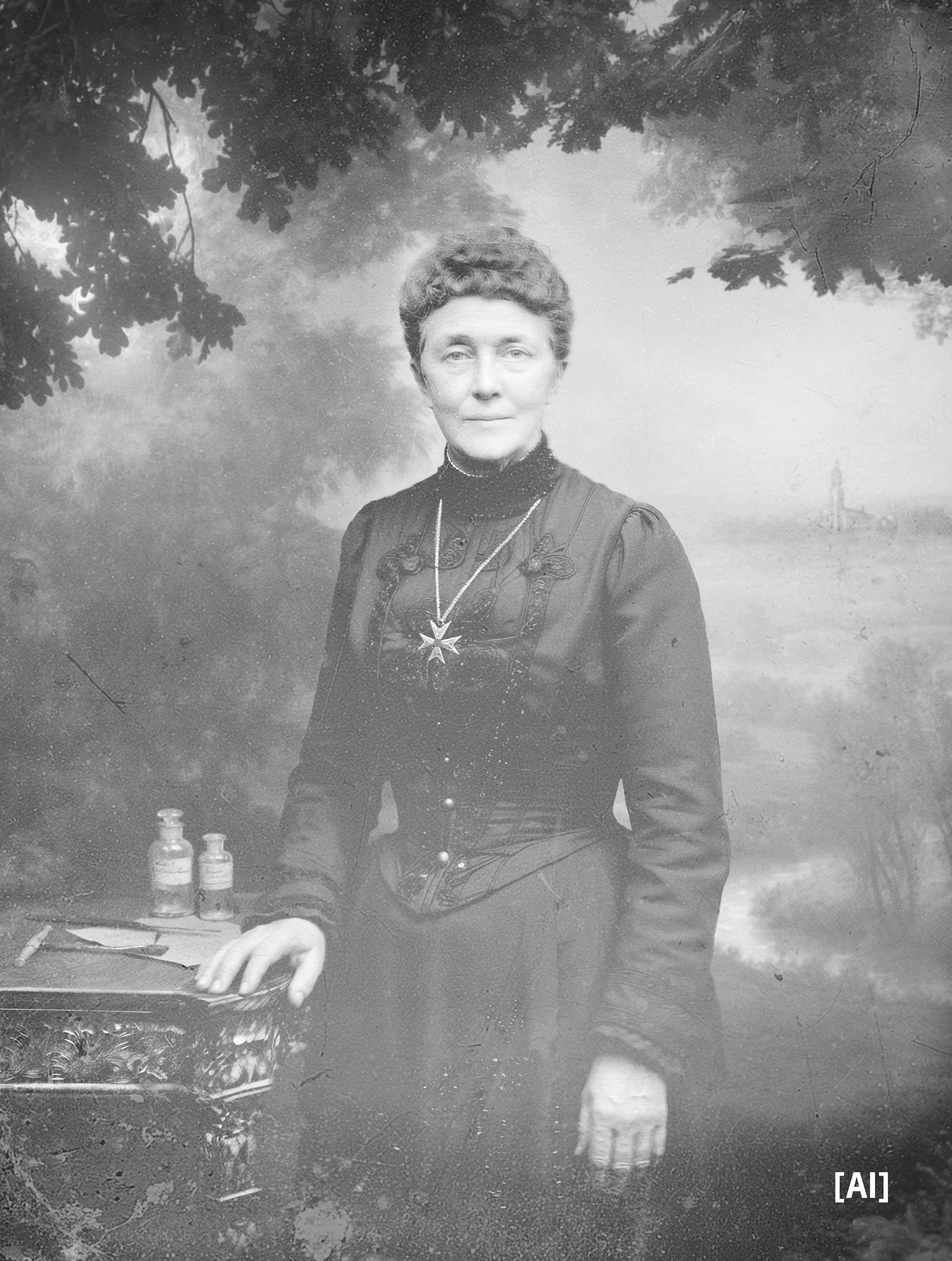 KI-generierte Porträt von Barbara Thein