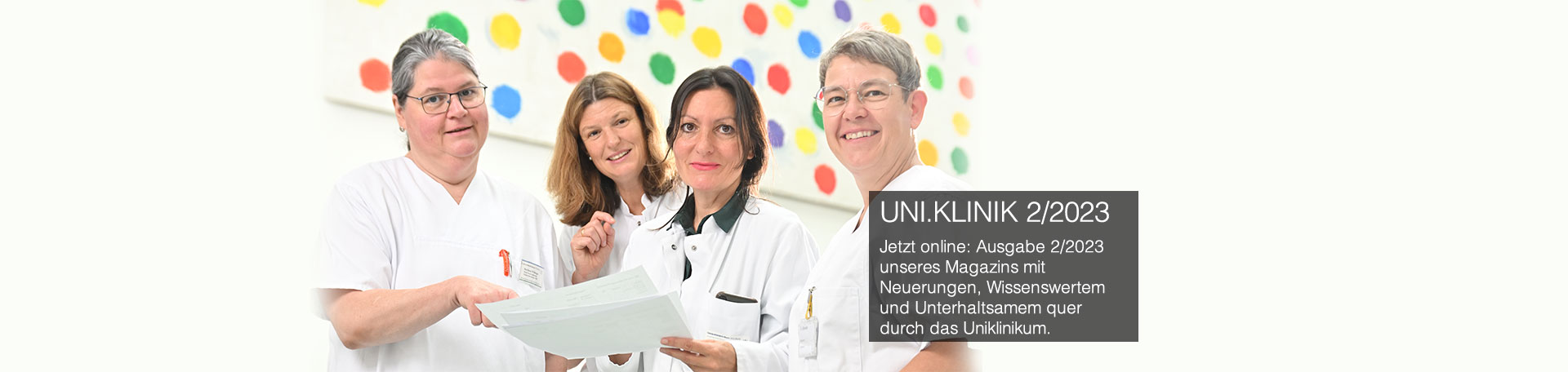 Titelbild des Magazins UNI.KLINIK 2/2023