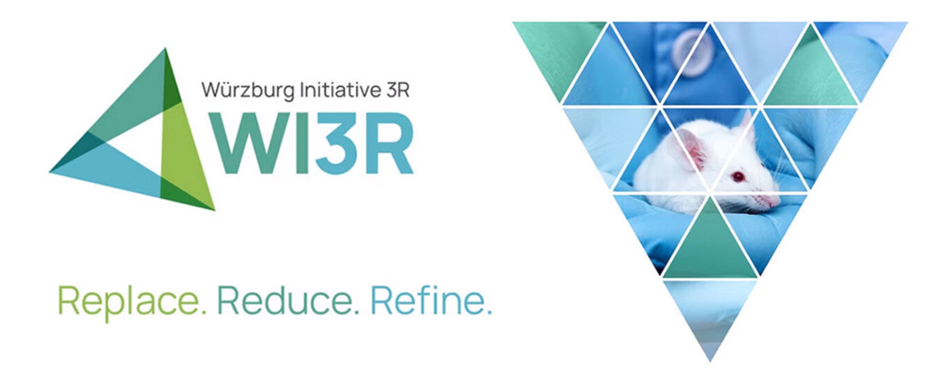 Logo der WI3R-Initiative der Universitätsmedizin Würzburg Replace.Reduce.Refine